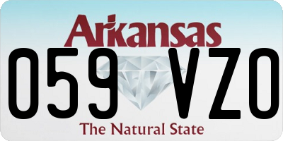 AR license plate 059VZO