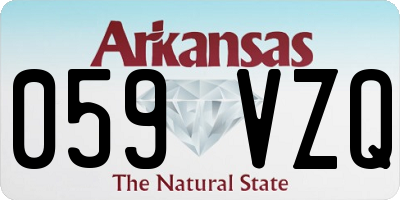 AR license plate 059VZQ