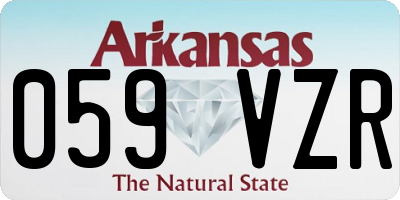 AR license plate 059VZR