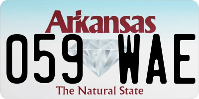 AR license plate 059WAE