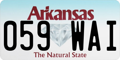 AR license plate 059WAI