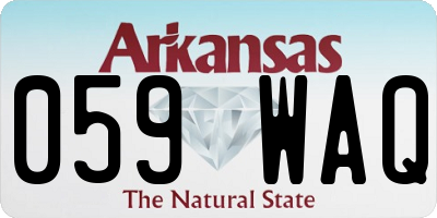 AR license plate 059WAQ