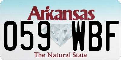 AR license plate 059WBF