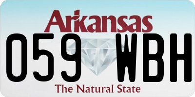 AR license plate 059WBH