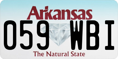 AR license plate 059WBI