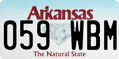 AR license plate 059WBM