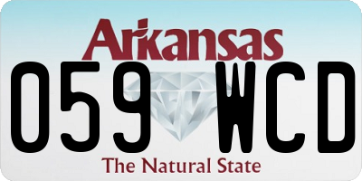 AR license plate 059WCD