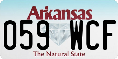 AR license plate 059WCF