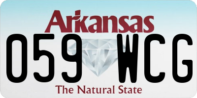 AR license plate 059WCG