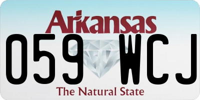AR license plate 059WCJ