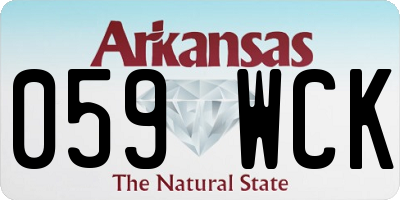 AR license plate 059WCK
