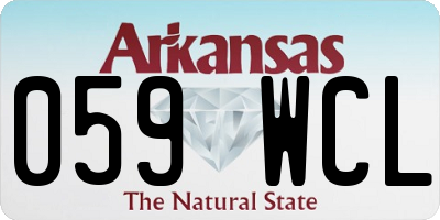 AR license plate 059WCL