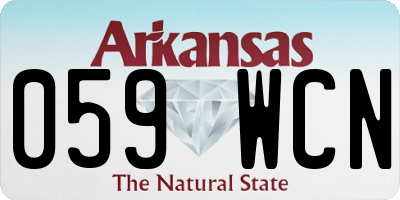 AR license plate 059WCN