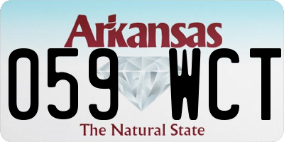AR license plate 059WCT