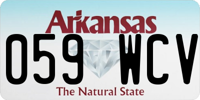 AR license plate 059WCV