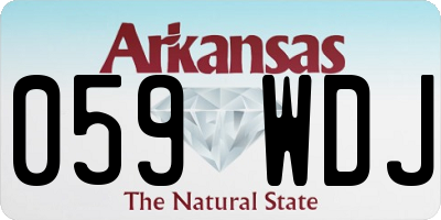 AR license plate 059WDJ