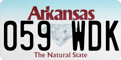 AR license plate 059WDK