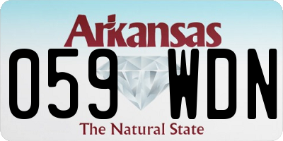 AR license plate 059WDN