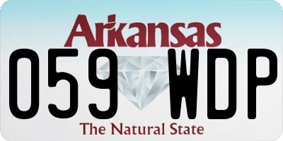 AR license plate 059WDP