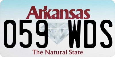 AR license plate 059WDS