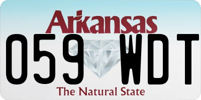 AR license plate 059WDT