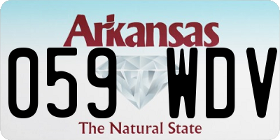 AR license plate 059WDV