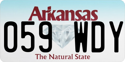 AR license plate 059WDY