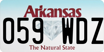 AR license plate 059WDZ