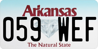 AR license plate 059WEF