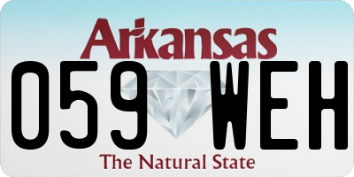 AR license plate 059WEH