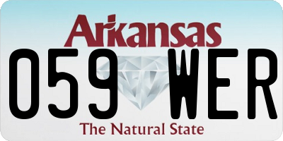 AR license plate 059WER