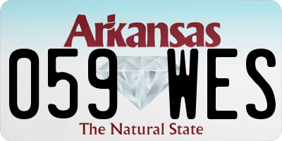 AR license plate 059WES