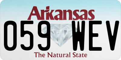 AR license plate 059WEV