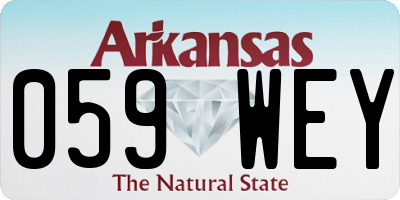 AR license plate 059WEY