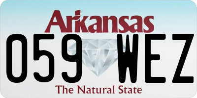 AR license plate 059WEZ