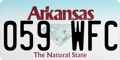 AR license plate 059WFC