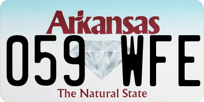 AR license plate 059WFE