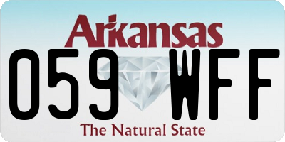 AR license plate 059WFF