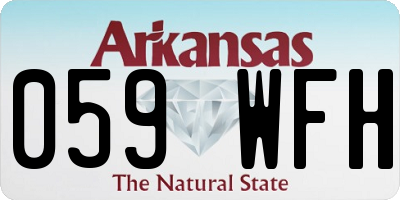 AR license plate 059WFH