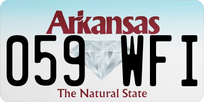 AR license plate 059WFI