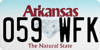 AR license plate 059WFK