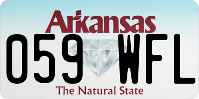 AR license plate 059WFL