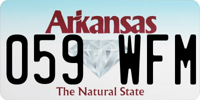 AR license plate 059WFM