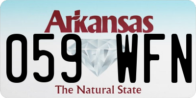 AR license plate 059WFN