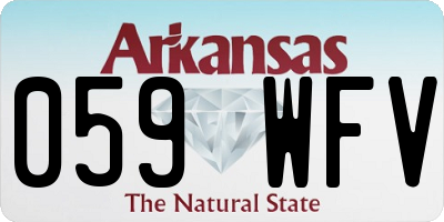 AR license plate 059WFV