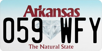 AR license plate 059WFY