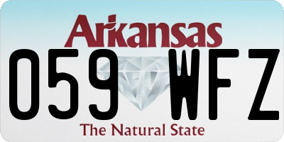 AR license plate 059WFZ
