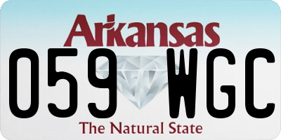 AR license plate 059WGC