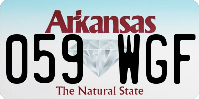AR license plate 059WGF