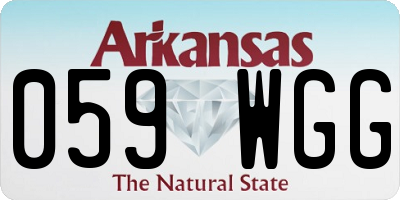 AR license plate 059WGG